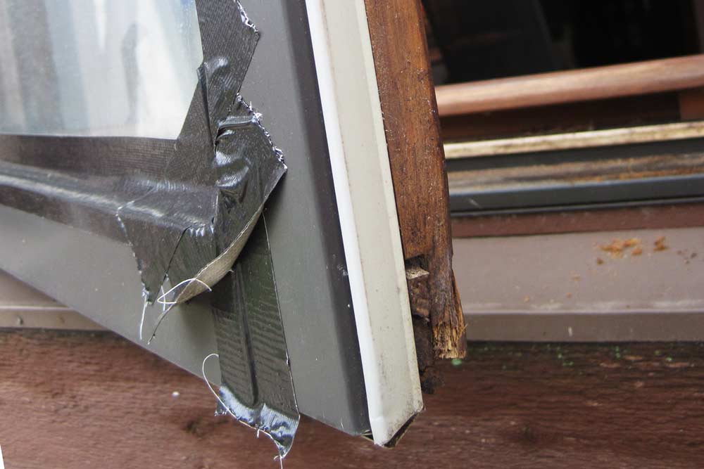 Poorly Patched Window Repair Indianapolis